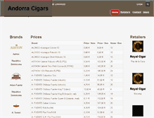 Tablet Screenshot of andorracigars.com